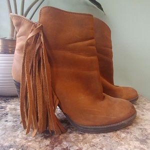 Steve Madden Fringe Booties